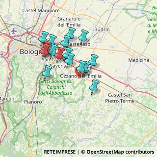 Mappa Via Enrico Fermi, 40064 Ozzano dell'Emilia BO, Italia (6.37471)