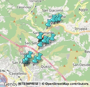Mappa 16141 Genova GE, Italia (1.50667)