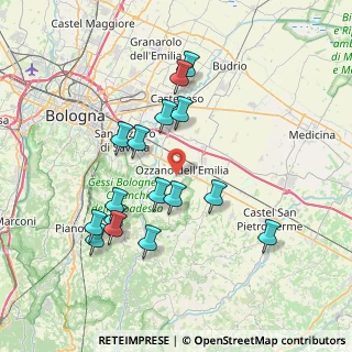 Mappa Via Giuseppe Impastato, 40064 Ozzano dell'Emilia BO, Italia (7.46875)