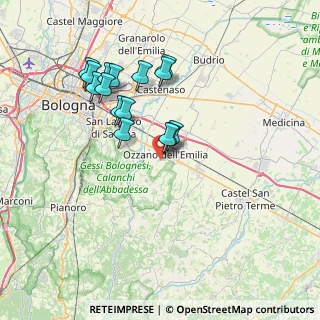 Mappa Via Giuseppe Impastato, 40064 Ozzano dell'Emilia BO, Italia (6.79)