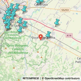 Mappa Via Giuseppe Impastato, 40064 Ozzano dell'Emilia BO, Italia (7.053)