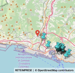 Mappa Via Borzoli, 16161 Genova GE, Italia (5.43333)