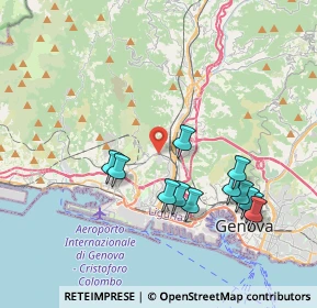 Mappa Via Borzoli, 16161 Genova GE, Italia (3.90083)