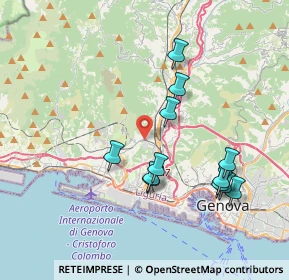 Mappa Via Borzoli, 16161 Genova GE, Italia (3.75417)
