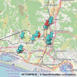 Mappa Via Borzoli, 16161 Genova GE, Italia (1.64429)
