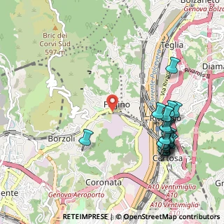 Mappa Via Borzoli, 16161 Genova GE, Italia (1.201)