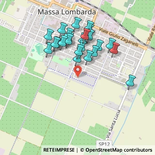 Mappa Via Rodari, 48024 Massa Lombarda RA, Italia (0.4625)