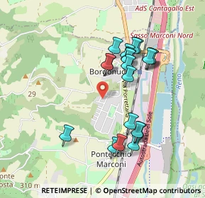 Mappa Via Y. Gagarin, 40037 Borgonuovo BO, Italia (0.876)