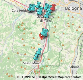 Mappa Via Y. Gagarin, 40037 Borgonuovo BO, Italia (4.1995)