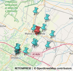 Mappa Via Davide Visani, 48024 Massa lombarda RA, Italia (7.07278)