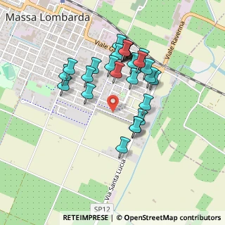 Mappa Via Davide Visani, 48024 Massa lombarda RA, Italia (0.41481)