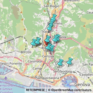 Mappa Via Celesia, 16161 Genova GE, Italia (1.194)