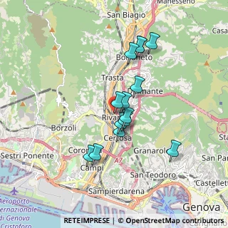 Mappa Via Celesia, 16161 Genova GE, Italia (1.49857)