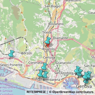 Mappa Via Celesia, 16161 Genova GE, Italia (3.57167)