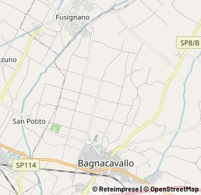 Mappa Via Bigarano, 48012 Bagnacavallo RA, Italia (1.58077)