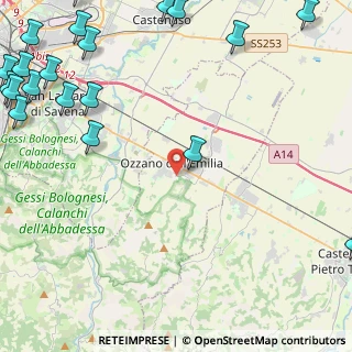 Mappa Via dei Boschi, 40064 Ozzano dell'Emilia BO, Italia (7.6705)