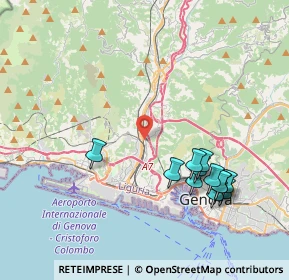 Mappa Via alla Stazione di Rivarolo, 16161 Genova GE, Italia (4.33583)