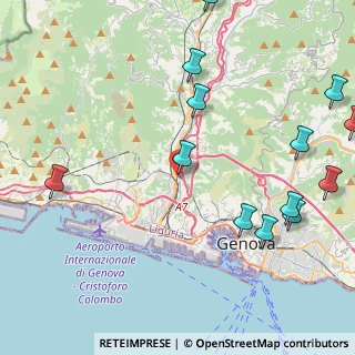 Mappa Via alla Stazione di Rivarolo, 16161 Genova GE, Italia (5.95357)