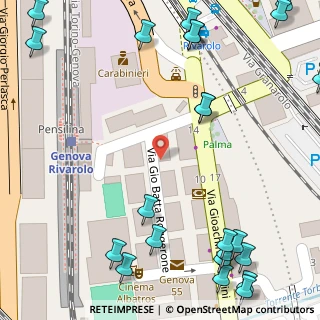 Mappa Via alla Stazione di Rivarolo, 16161 Genova GE, Italia (0.11963)