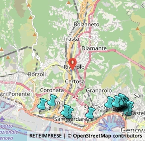 Mappa Via alla Stazione di Rivarolo, 16161 Genova GE, Italia (3.24)