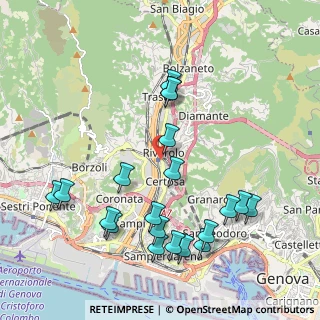 Mappa Via alla Stazione di Rivarolo, 16161 Genova GE, Italia (2.267)