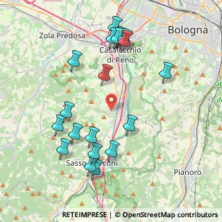 Mappa Via Altopiano, 40037 Borgonuovo BO, Italia (4.4845)