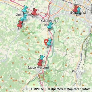 Mappa Via Altopiano, 40037 Borgonuovo BO, Italia (5.38636)