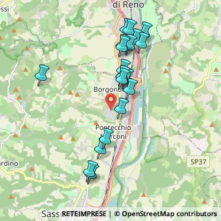 Mappa Via Altopiano, 40037 Borgonuovo BO, Italia (1.9455)