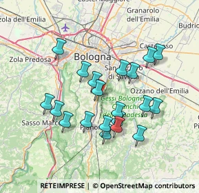 Mappa Via A. Ligabue, 40065 Pianoro BO, Italia (6.6895)