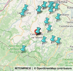 Mappa Via degli Orti, 42035 Castelnovo Ne' Monti RE, Italia (16.493)