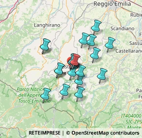 Mappa Via degli Orti, 42035 Castelnovo Ne' Monti RE, Italia (9.802)