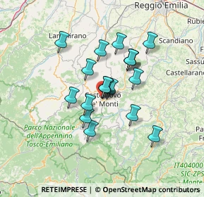 Mappa Via degli Orti, 42035 Castelnovo Ne' Monti RE, Italia (10.31842)