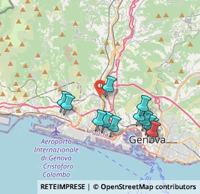 Mappa Via Fegino, 16161 Genova GE, Italia (3.55167)