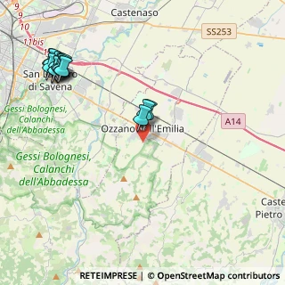 Mappa Via Sant'Andrea, 40064 Ozzano dell'Emilia BO, Italia (5.38714)