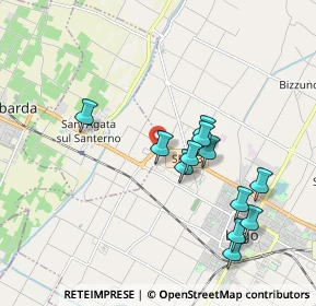 Mappa Via E. Fermi, 48020 Sant'Agata Sul Santerno RA, Italia (1.85333)