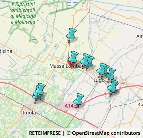 Mappa Via Gian Gabriele Eynard, 48024 Massa Lombarda RA, Italia (7.36385)