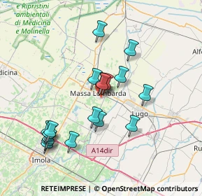Mappa Via Dini e Salvalai, 48024 Massa Lombarda RA, Italia (7.05)