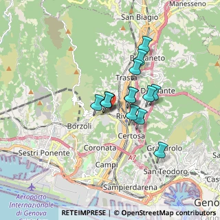 Mappa Piazza Sant'Ambrogio di Fegino, 16161 Genova GE, Italia (1.20357)