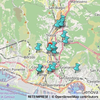 Mappa Via Ponte Polcevera, 16161 Genova GE, Italia (1.67533)
