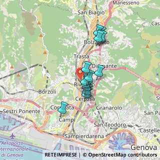 Mappa Via Ponte Polcevera, 16161 Genova GE, Italia (1.38143)
