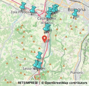 Mappa Via Porrettana, 40037 Borgonuovo BO, Italia (4.60917)