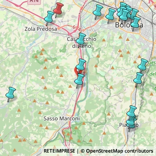 Mappa Via Porrettana, 40037 Borgonuovo BO, Italia (6.7285)