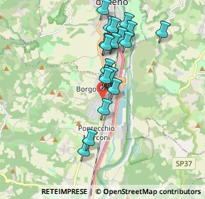 Mappa Via Porrettana, 40037 Borgonuovo BO, Italia (1.6425)