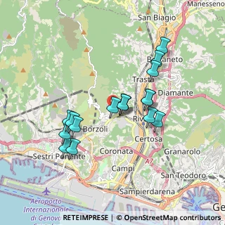 Mappa Via Lago Figoi, 16161 Genova GE, Italia (1.59235)