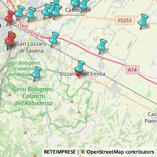 Mappa Via Alessandro Volta, 40064 Ozzano dell'Emilia BO, Italia (7.22421)
