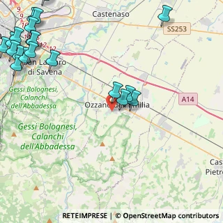 Mappa Via Alessandro Volta, 40064 Ozzano dell'Emilia BO, Italia (6.8855)