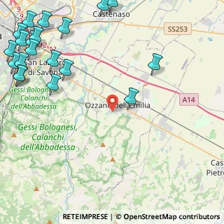 Mappa Via Alessandro Volta, 40064 Ozzano dell'Emilia BO, Italia (7.0865)