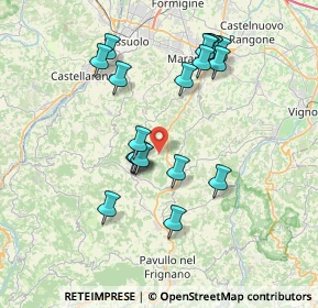 Mappa Via Zebio Cotal, 41028 Serramazzoni MO, Italia (7.132)