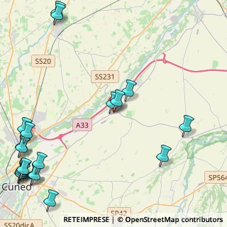 Mappa Via Maira, 12040 Castelletto Stura CN, Italia (6.925)