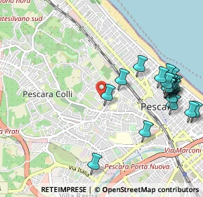 Mappa D'Italia, 65125 Pescara PE, Italia (1.2425)